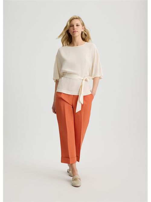 Pantaloni in misto lino LIU JO | WA5132T4818/71446